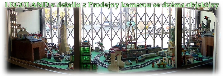 LEGOLAND jako celek z Prodejny širokoúhlou kamerou