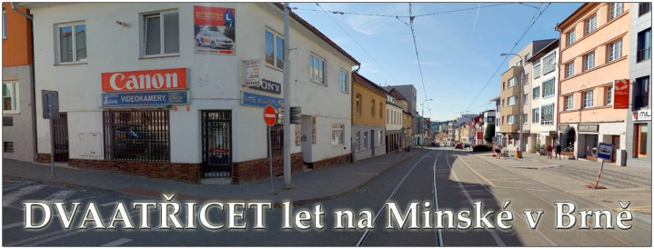 Současná podoba naší Prodejny a ulice Minské v Brně