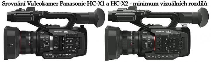 Videokamery Panasonic HC-X1 a HC-X2: srovnání strojů