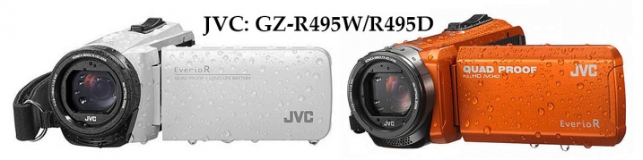 Zatím dostupné barvy JVC GZ-R495: bílá a oranžová...