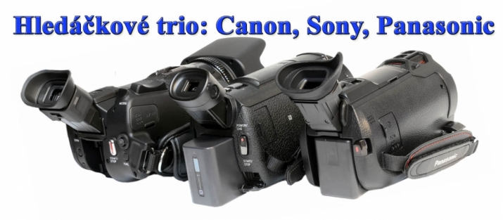 Kamery Canon HF G26, Sony AX53 a Panasonic VXF990 