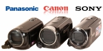 Videokamery - Panasonic HC-V100, Canon HF R406 a SONY CX280