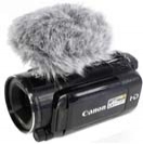 Canon HF S21 s mikrofonem a kožešinkou (Kliknutí zvětší)