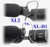 Srovnání mikrofonů XL2 a XL H1 (Klikni pro zvětšení)