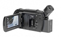 Videokamera Sony FDR-AX33: pohled pod LCD