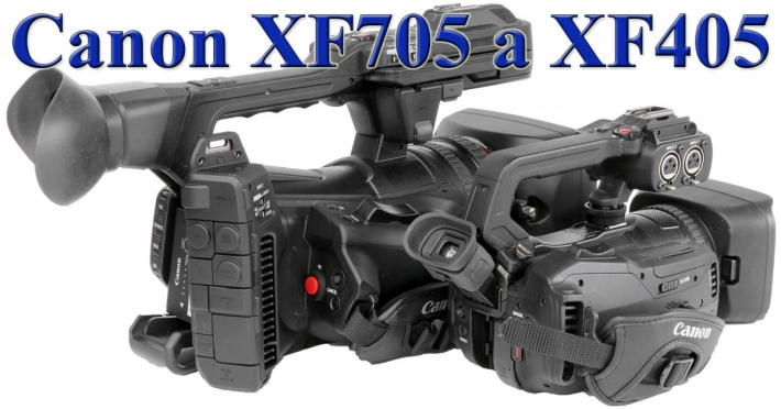 Videokamery Canon XF705 a XF405: srovnání u sebe